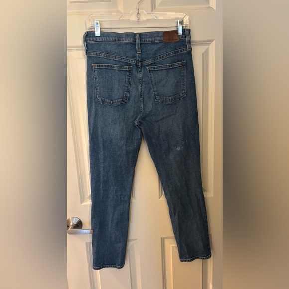 Madewell High Rise Slim Boy Jean in Medium Blue, Size 27 Petite - Picture 5 of 10
